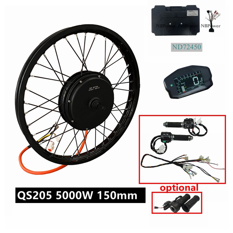 72V 5000W Hub Motor Kit - NBpower/QS205 V3 72V 5000W Zestaw do