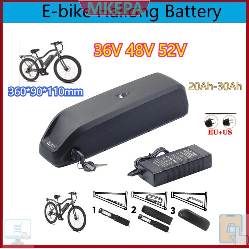 36-48-52V – akumulator Hailong – Ebike Battery 48V 20Ah Hailong recenzja i cena